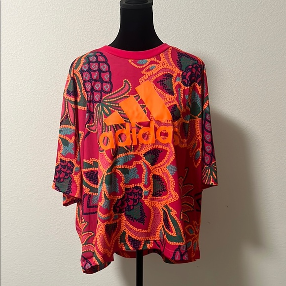 Adidas Farm GFX Tee  Pink and Orange - Picture 7 of 9